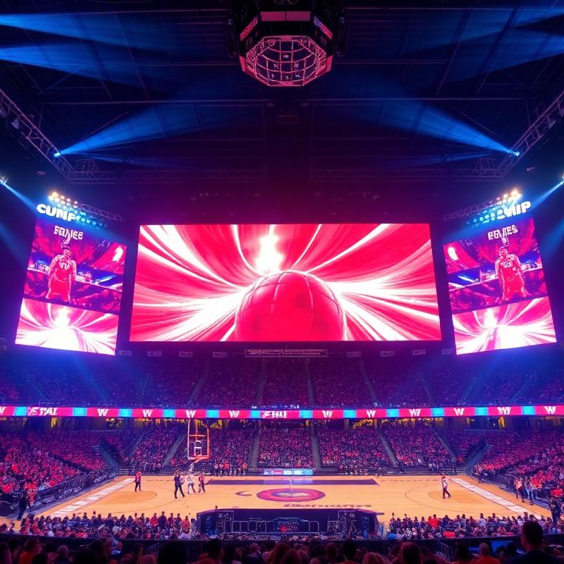 Powering arena scoreboards